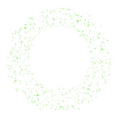 Vektör yeşil parıltı dalgası soyut arkaplan tasarımı
