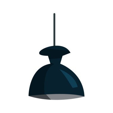 Vektör monokrom asma lambaları, avize lambaları modern iç mekanın elementleri, güzel ikon.