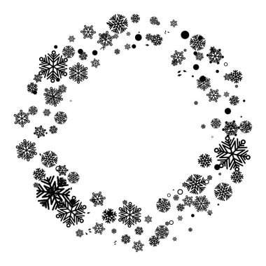 Vector mutlu noeller festivali güzel dairesel çerçeve arka plan vektörü