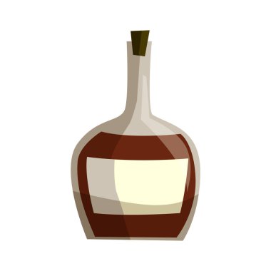 Alkollü içecek için orijinal şişe.