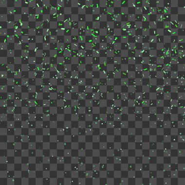 Vektör yeşil metalik konfeti arka planı