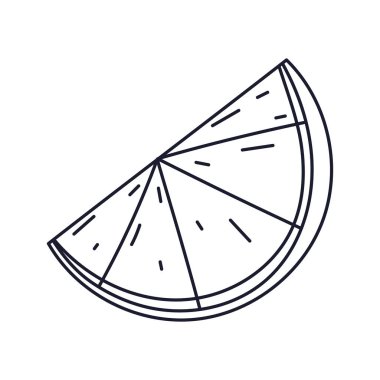 Portakal renkli greyfurt narenciye çizimi.