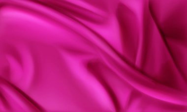 Vektör gerçekçi pembe ipek arkaplan