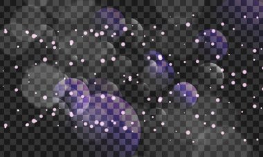 Vektör beyaz bokeh ışığı parlaklığı ile örtüyor