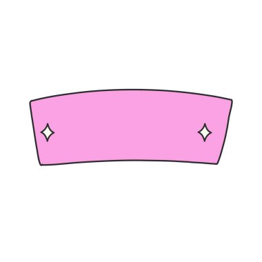 Vektör tasarım iletişimi için vektör yumuşak pembe ve şirin koleksiyon konuşma balonu