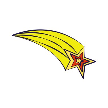 Beyaz arkaplanda basit vektör yıldızı