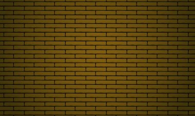 Arkaplan olarak sarı tuğla duvar deseni çizimi ve kopya alanı ile duvar kağıdı
