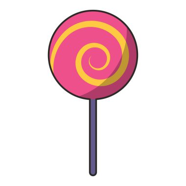 Vektör düz vektör simgesi gülümseyen mor top düz dizaynlı vektör simgesi