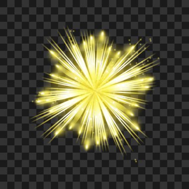 Vektör havai fişek resimli siyah arkaplan