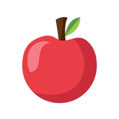 Vektör kırmızı elma vektörü sağlıklı tatlı meyve
