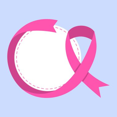 Vektör gerçekçi göğüs kanseri farkındalık ayı etiketleri