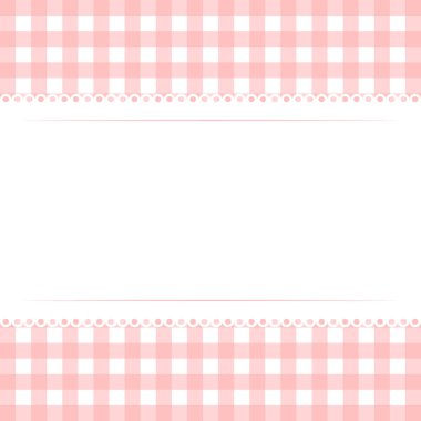 Kırmızı karalanmış arkaplan vektörü düz illüstrasyonunda vektör boş şablon düzeni beyaz dantel çizgisi