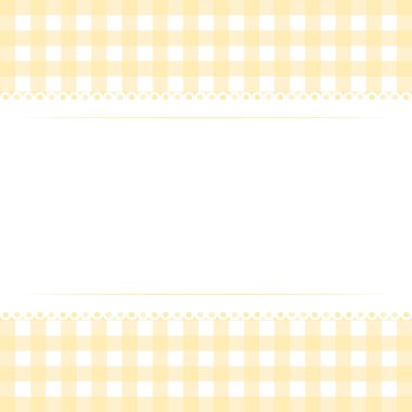 Sarı karalanmış arkaplan vektörü düz illüstrasyonunda vektör boş şablon düzeni beyaz dantel çizgisi