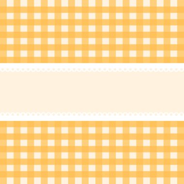 Sarı kareli vektör kartı