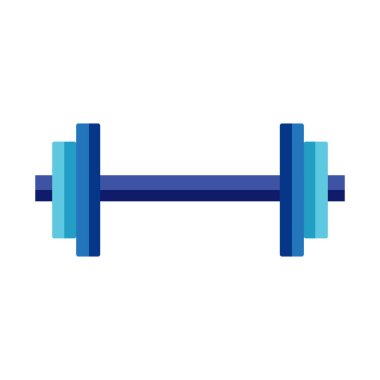 Beyaz arkaplan spor sembolü üzerinde izole edilmiş çizgi film biçiminde vektör çubuğu simgesi