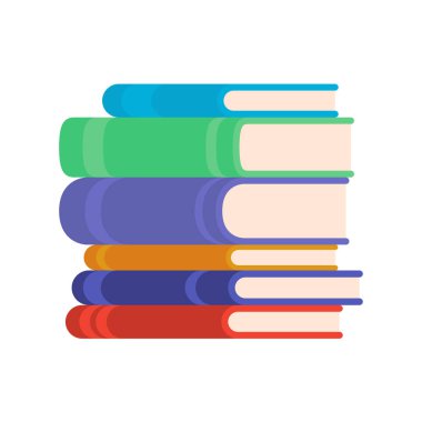 Beyaz arkaplanda izole edilmiş kitap öğrenci vektör simgesinin vektör defteri simgesi düz çizimi