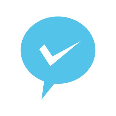 Düz biçimli vektör işaretleme simgesi Tamam beyaz izole edilmiş arka plan tik iş kavramında vektör illüstrasyonunu kabul et