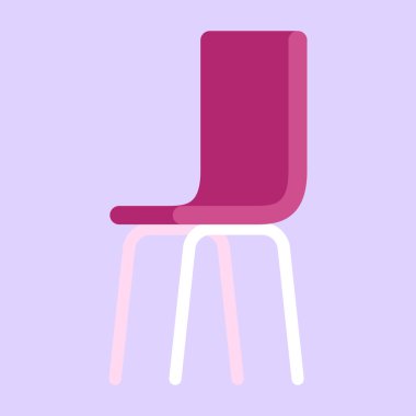 Vektör ofis koltuğu ön ve arka vektör minimum ofis koltukları açı görünümü beyaz arkaplanda izole