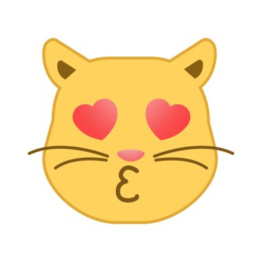 Beyaz arkaplanda izole edilmiş sarı ifade dizisi