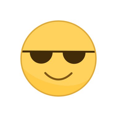 Beyaz arkaplanda izole edilmiş sarı ifade dizisi