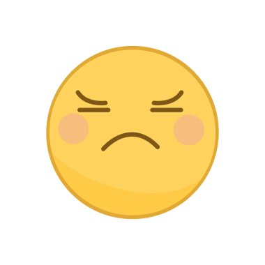 Beyaz arkaplanda izole edilmiş sarı ifade dizisi