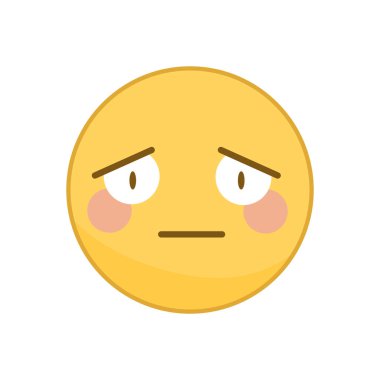 Beyaz arkaplanda izole edilmiş sarı ifade dizisi