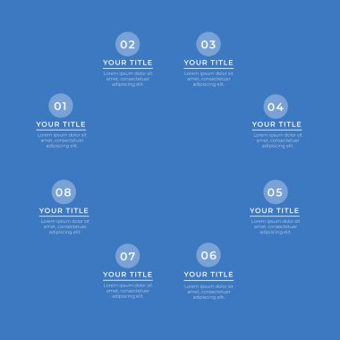 Vektör gerçekçi süreç bilgi şablonu