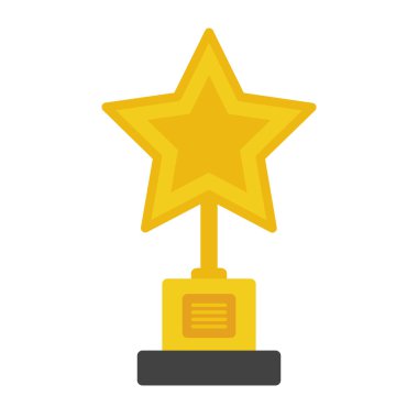 Herhangi bir web tasarımı için yıldız ödüllü vektör ikonu için vektör ödülü ikonu