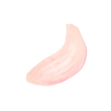  Beyaz arkaplanda soyut pastel pembe suluboya lekesi