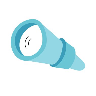 Vektör eli çizilmiş dürbün çizimi