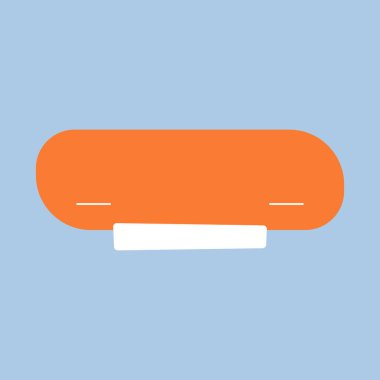 Vektör metin kutusu başlığı ve etiketi şeffaf arkaplan