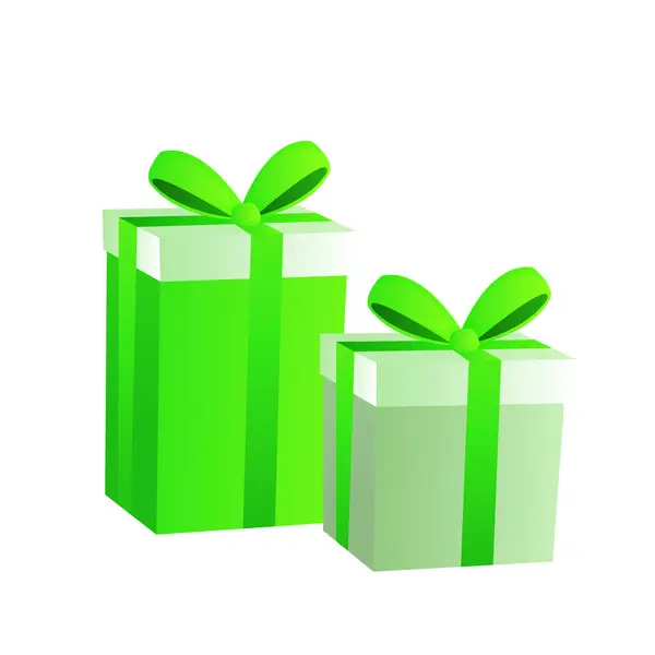 Vector Gift Box Design White Background — Stock Vector