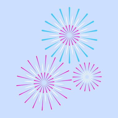 Kutlama için havai fişek atıldı