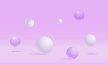 Vektör gerçekçi parlak küreler arkaplan