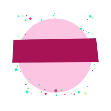 Memphis biçim ögelerine sahip bir pankart için vektör arkaplan