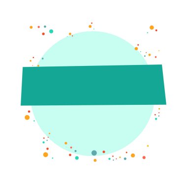 Memphis biçim ögelerine sahip bir pankart için vektör arkaplan