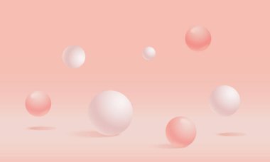 Vektör gerçekçi parlak küreler arkaplan