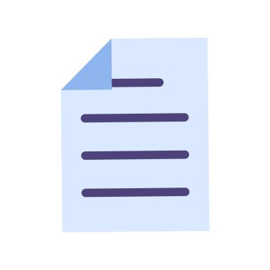 Beyaz üzerine vektör dosya simgesi