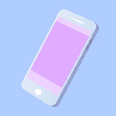 Vektör akıllı telefon aygıtı izometrik simge çizimi