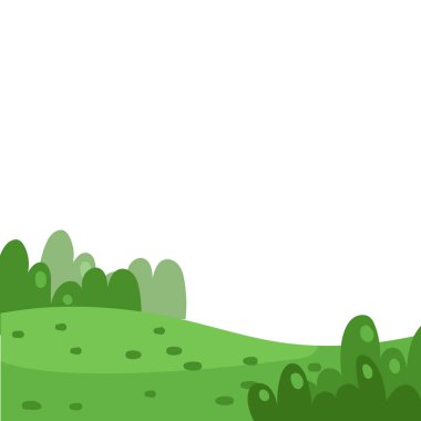 Ön plan için vektör santrali, doğa illüstrasyonu izole edildi