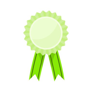 Beyaz arkaplanda birincilik rozeti