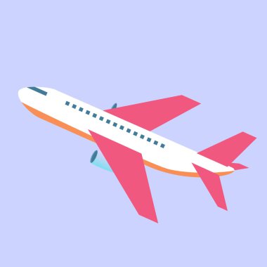 Beyaz zemin üzerinde ticari bir uçak yönlendir