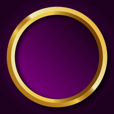 Vektör gerçekçi altın çerçeve tasarımı arkaplanı