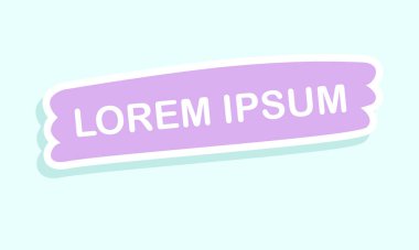 Beyaz arkaplanda şirin yumuşak renkli kurdele