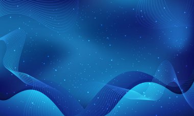 Vektör gradyanı mavi dinamik dalgalı arkaplan