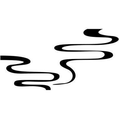 Beyaz arka planda izole edilmiş vektör aroma akışı sıcak hava etkisi kokusu