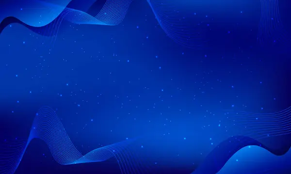 Koyu mavi dalga ve noktaları soyut arkaplan