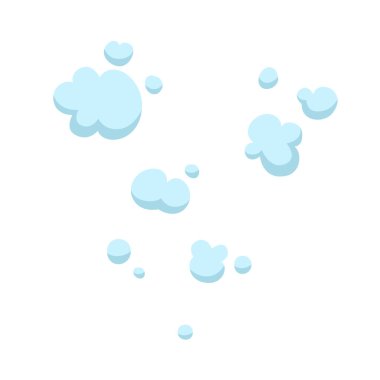 Köpüklü sabun köpüğü. Açık mavi banyo köpükleri, şampuan, tıraş, köpük.