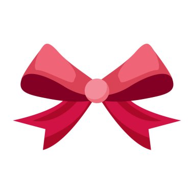 Vektör el beyaz arkaplana noel kurdelesi çizdi