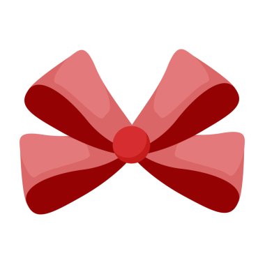 Vektör el beyaz üzerine noel kurdelesi çizdi